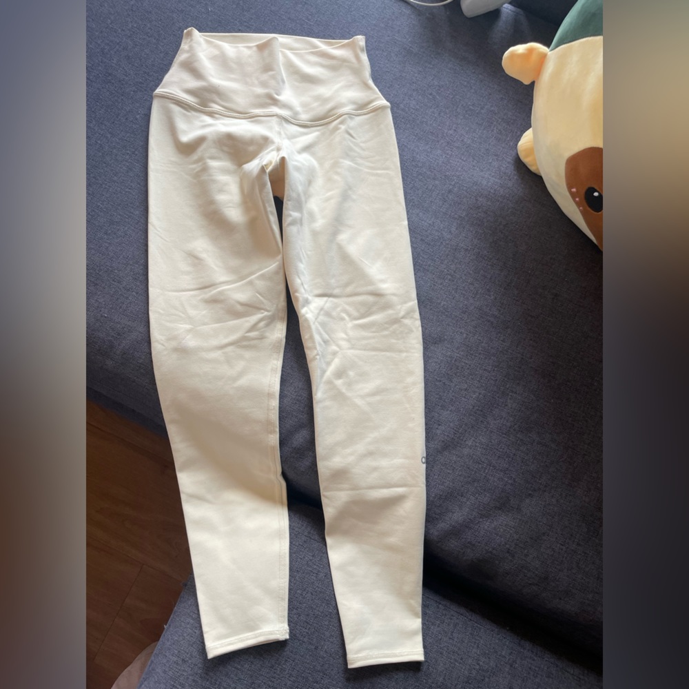 ALO yoga leggings yellow airbrush 7/8